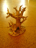 Protectet well by tree